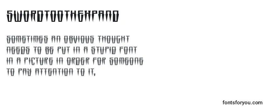 Swordtoothexpand Font