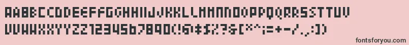 フォント04b24 – ピンクの背景に黒い文字