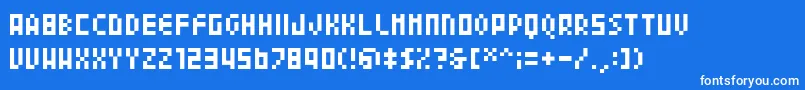 フォント04b24 – 青い背景に白い文字