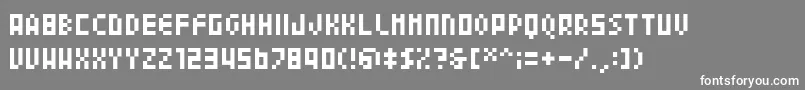 フォント04b24 – 灰色の背景に白い文字