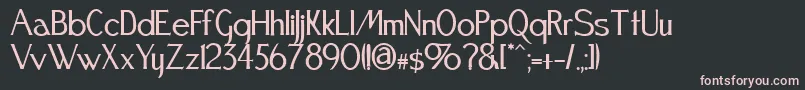 Festival Font – Pink Fonts on Black Background