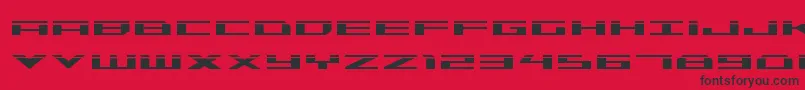 Weitere Informationen zur Trireme Laser-Schriftart Trireme Laser-Schriftart – Schwarze Schriften auf rotem Hintergrund