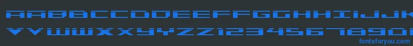 Weitere Informationen zur Trireme Laser-Schriftart Trireme Laser-Schriftart – Blaue Schriften auf schwarzem Hintergrund