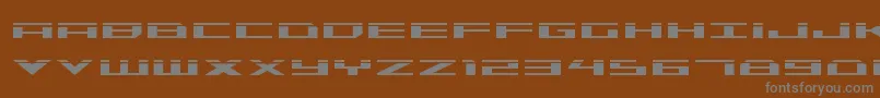Trireme Laser Font – Gray Fonts on Brown Background