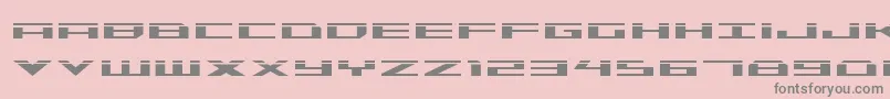 Trireme Laser Font – Gray Fonts on Pink Background