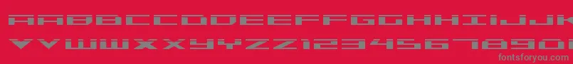 Trireme Laser Font – Gray Fonts on Red Background