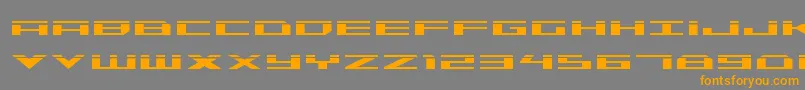 Trireme Laser Font – Orange Fonts on Gray Background