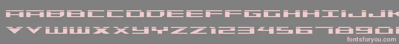 Trireme Laser Font – Pink Fonts on Gray Background
