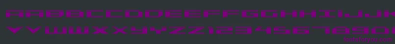 Trireme Laser Font – Purple Fonts on Black Background
