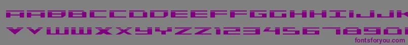 Trireme Laser-Schriftart – Violette Schriften auf grauem Hintergrund
