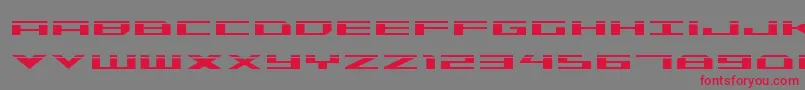 Trireme Laser Font – Red Fonts on Gray Background