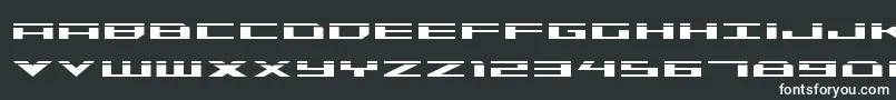 Czcionka Trireme Laser – białe czcionki