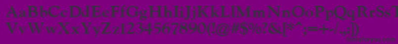 IndiraK-Schriftart – Schwarze Schriften auf violettem Hintergrund