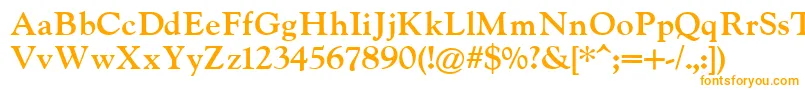 IndiraK Font – Orange Fonts on White Background