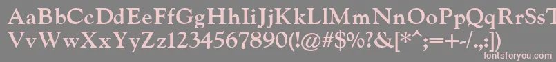 IndiraK Font – Pink Fonts on Gray Background