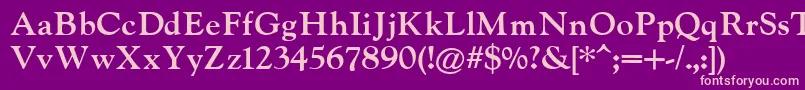 IndiraK Font – Pink Fonts on Purple Background