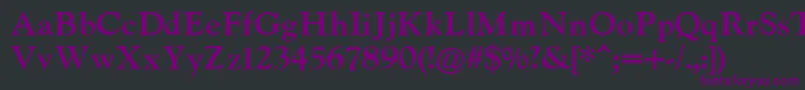 IndiraK Font – Purple Fonts on Black Background
