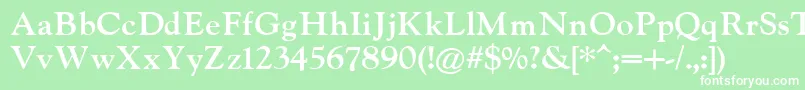 IndiraK Font – White Fonts on Green Background
