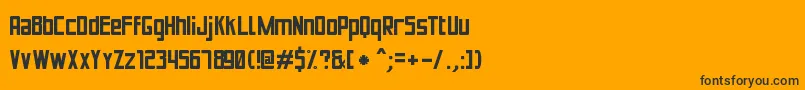 フォントPuenteBuenoSt – 黒い文字のオレンジの背景
