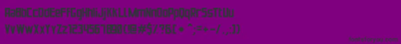 PuenteBuenoSt-Schriftart – Schwarze Schriften auf violettem Hintergrund