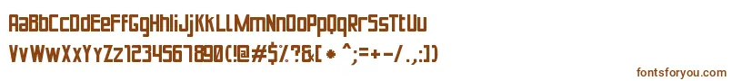 PuenteBuenoSt-fontti – ruskeat fontit valkoisella taustalla
