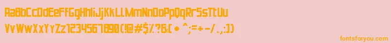Шрифт PuenteBuenoSt – оранжевые шрифты на розовом фоне