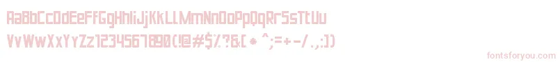 フォントPuenteBuenoSt – 白い背景にピンクのフォント