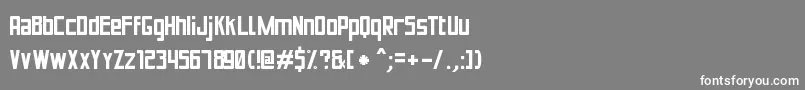 PuenteBuenoSt Font – White Fonts on Gray Background