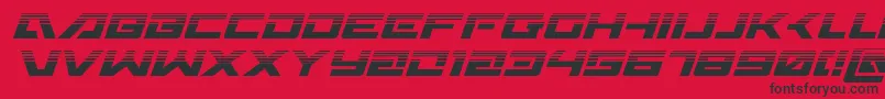Wildcard31halfital Font – Black Fonts on Red Background
