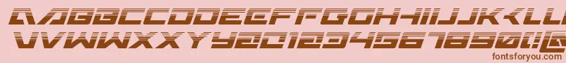 Wildcard31halfital-Schriftart – Braune Schriften auf rosa Hintergrund
