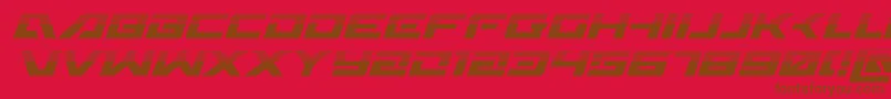 Wildcard31halfital Font – Brown Fonts on Red Background