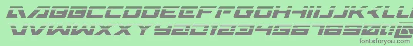 Fonte Wildcard31halfital – fontes cinzas em um fundo verde