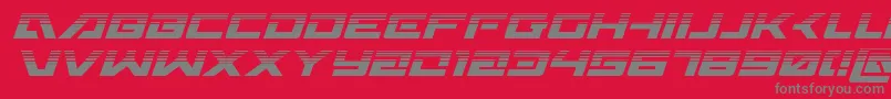 Wildcard31halfital Font – Gray Fonts on Red Background