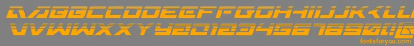 Wildcard31halfital Font – Orange Fonts on Gray Background