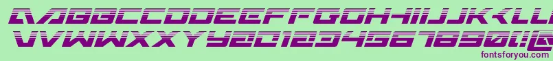 フォントWildcard31halfital – 緑の背景に紫のフォント