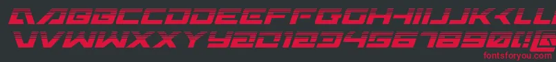 フォントWildcard31halfital – 黒い背景に赤い文字