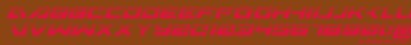 Wildcard31halfital Font – Red Fonts on Brown Background