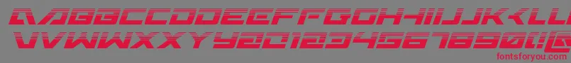 Wildcard31halfital Font – Red Fonts on Gray Background