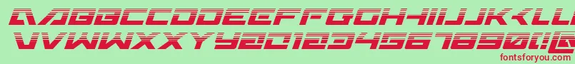 Czcionka Wildcard31halfital – czerwone czcionki na zielonym tle