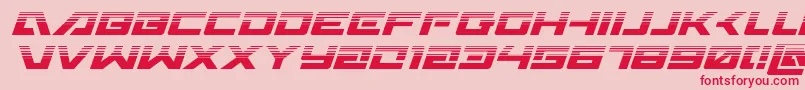 Wildcard31halfital Font – Red Fonts on Pink Background