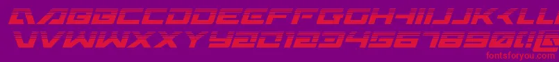 Шрифт Wildcard31halfital – красные шрифты на фиолетовом фоне