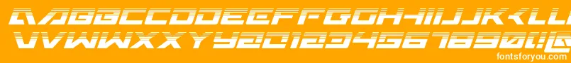Wildcard31halfital Font – White Fonts on Orange Background