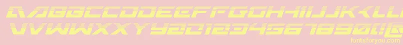 Czcionka Wildcard31halfital – żółte czcionki na różowym tle