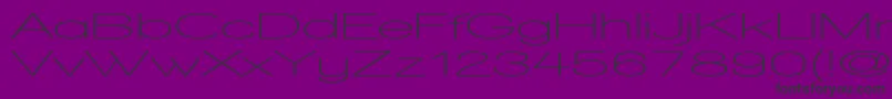 WalkwayUltraexpandSemibold-Schriftart – Schwarze Schriften auf violettem Hintergrund