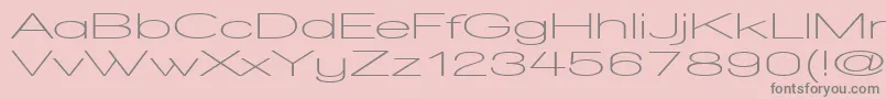 WalkwayUltraexpandSemibold Font – Gray Fonts on Pink Background