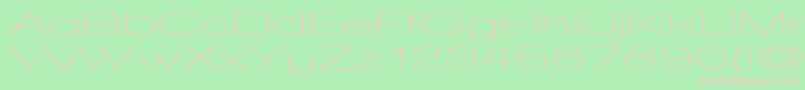 WalkwayUltraexpandSemibold Font – Pink Fonts on Green Background