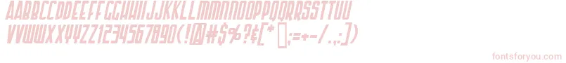 フォントArmorPiercingItalic – ピンクのフォント