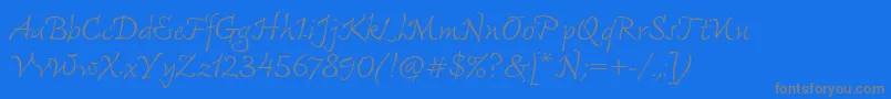 フォントFreemouseItcTt – 青い背景に灰色の文字