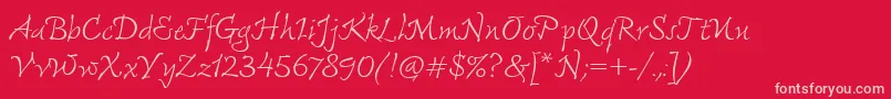 FreemouseItcTt Font – Pink Fonts on Red Background