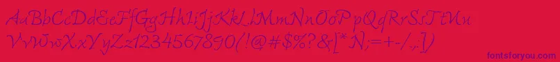 FreemouseItcTt Font – Purple Fonts on Red Background